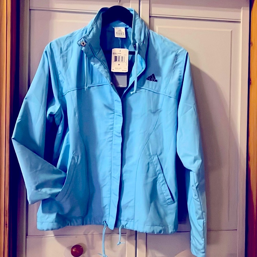 New Adidas jacket MED zipper Cute its ladies light $50 zenith sty. 458149 soft